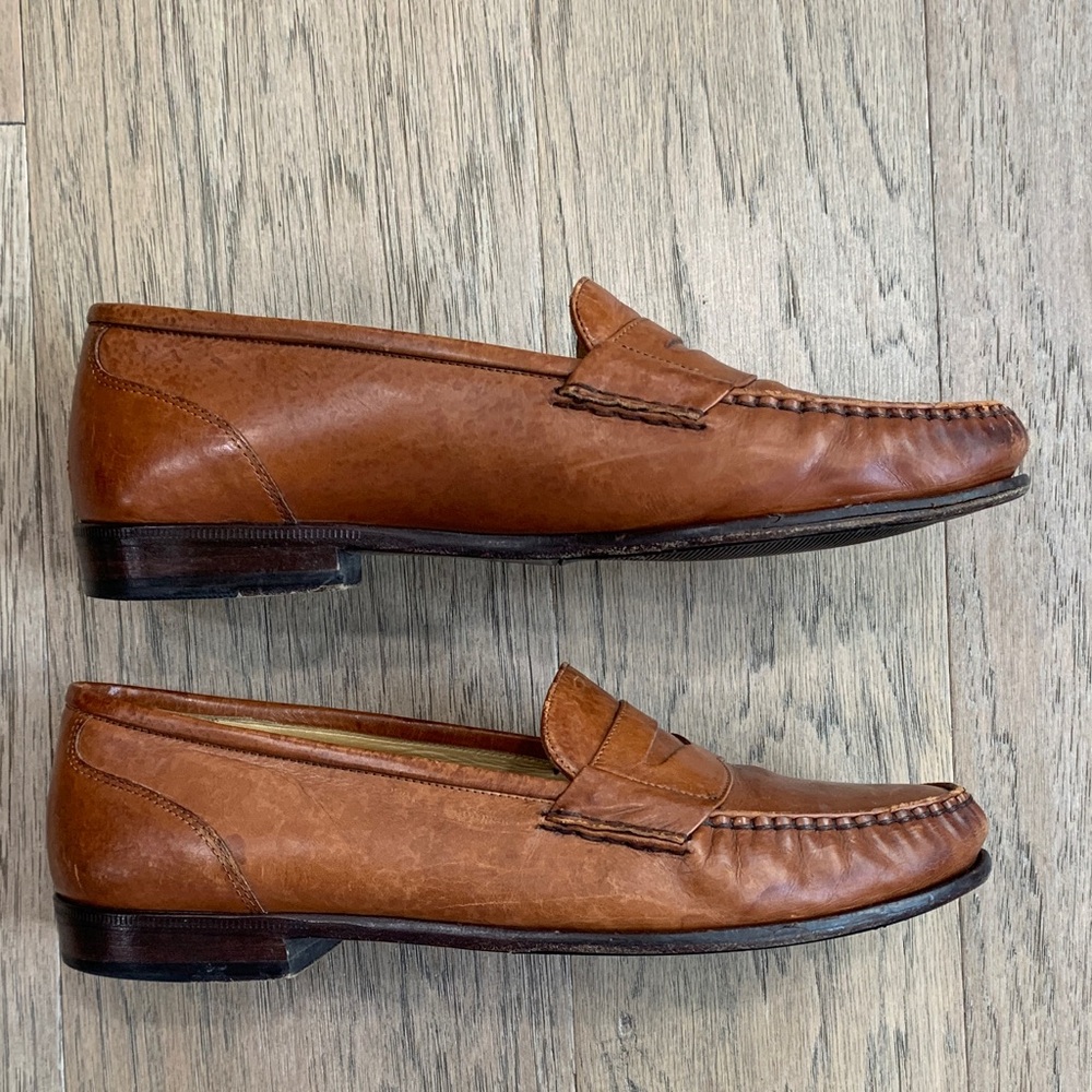 Cole Haan Men's Tan Leather Penny Loafers Size 8.5 - Picture 2 of 7